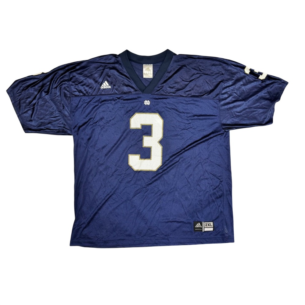 Adidas Notre Dame Fighting Irish Jersey Mens 2XL Football Joe Montana #3